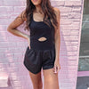 Mabel Active Romper - Black