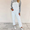 Evie Denim Overalls - Ice Blue