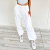 White Cargo Pants