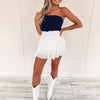 White Smocked Skirt