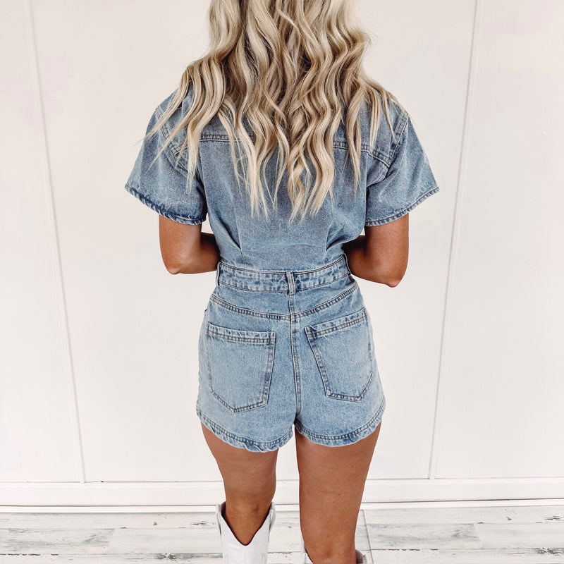 Kendall Denim Romper