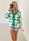 Heart Knit Jacquard Cardigan