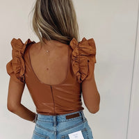 Maddox Leather Bodysuit