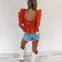 Penny Top - Burnt Orange