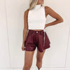 Georgina Shorts - Burgundy