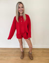 Farrah Sweater Set - Red