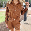 Emery Leather Romper