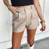 Darcy Leather Shorts