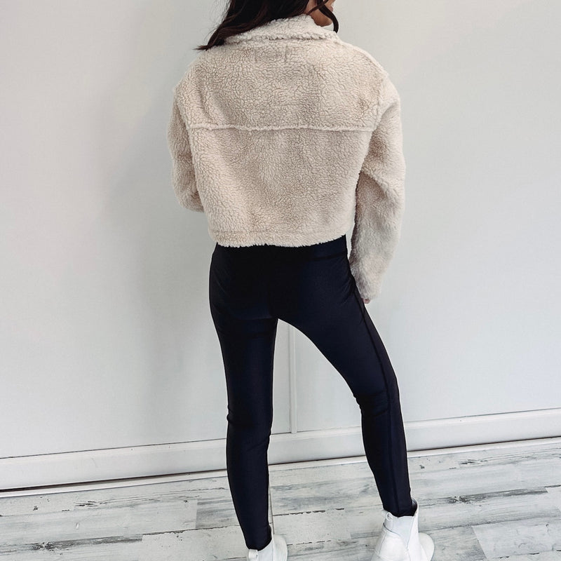 Mina Teddy Cropped Jacket