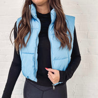 Sadie Puffer Vest - Blue