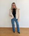 Mina Fur Jacket - Cream