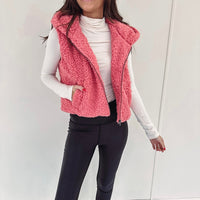 Teddy Vest - Pink