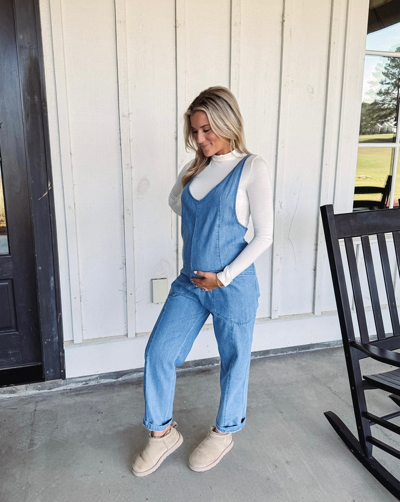 Penelope Denim Onesie