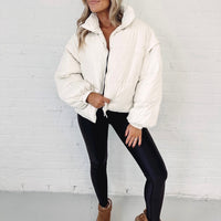 Savannah Puffer Jacket - Cream