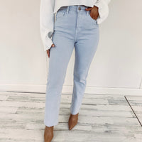 Megan High Rise Jeans - Ice Blue