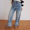 Cambrey Cuffed Straight Jeans