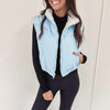 Charlotte Puffer Vest - Blue