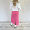 Pink Denim Skirt