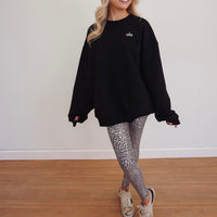 Silver Cheetah Print Leggings