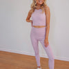 Shirley Ribbed Leggings - Lavender