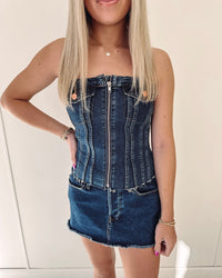 Madison Denim Mini Skirt