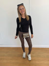 Metallic Mocha Leggings