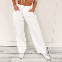 White Barrel Jeans