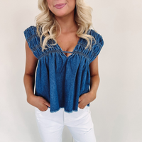 Cassie Denim Top