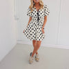 Sallie Polka Dot Dress - Cream/Black