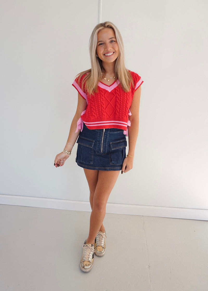 Dark Denim Mini Skirt