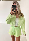 Lime Denim Jacket