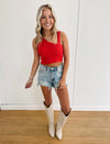 Macie Crop Top - Red