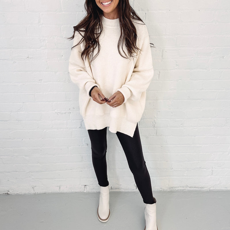 Hayes Oversized Sweater - Cream