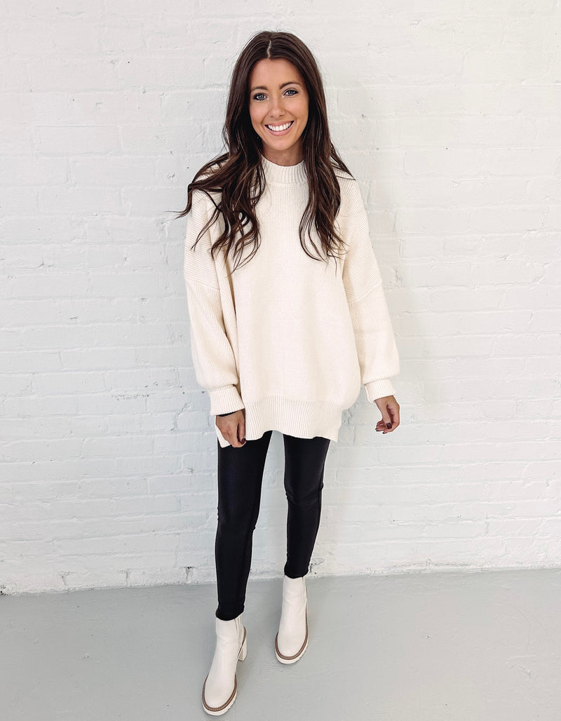 Hayes Oversized Sweater - Cream