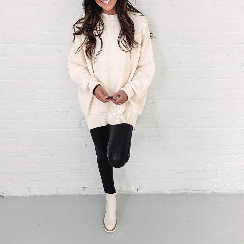 Hayes Oversized Sweater - Cream