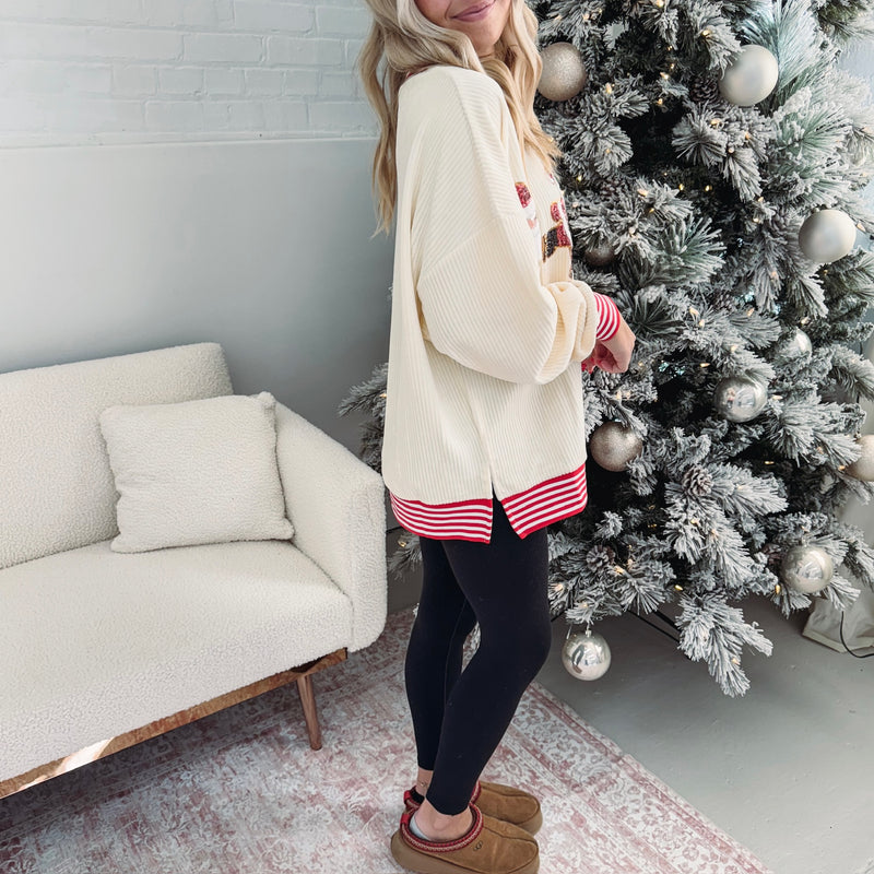 Skating Santa Pullover