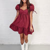 Ingrid Dress - Burgundy