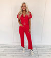 Sarah Jumpsuit - Red