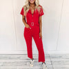 Sarah Jumpsuit - Red