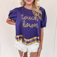 Touch Down Top - Purple/Gold