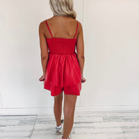 Caroline Romper - Red