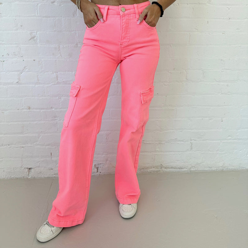 Pink Cargo Jeans