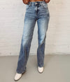 Melanie Mid Rise Straight Jeans