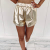 Stella Shorts - Gold Metallic