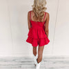 Georgia Romper - Red