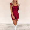 Parker Romper - Burgundy