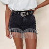 Belted Rhinestone Shorts