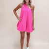 Off Shoulder Bubble Dress - Pink