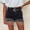 Belted Rhinestone Shorts