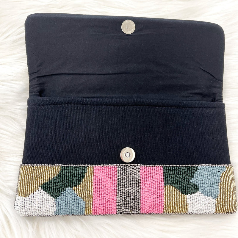 Camo Bee Crossbody + Clutch